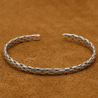 Tatsuo - Bracelet Jonc Homme Argent