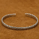 Tatsuo - Bracelet Jonc Homme Argent