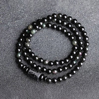 Gakuto - Bracelet/Collier Obsidienne Arc-en-Ciel