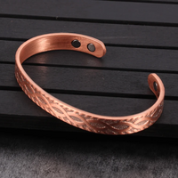 Kaede - Bracelet Jonc et Bague Cuivre Magnétiques