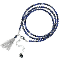 Adhika - pulseira de prata e lapis lazuli