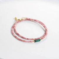 Emiko - Bracelet Quartz Rose et Malachite