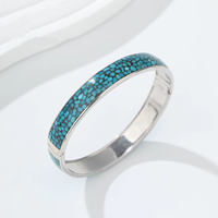 Fai - Bracelet Jonc Argent et Turquoise