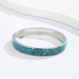 Fai - Bracelet Jonc Argent et Turquoise