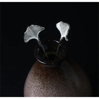 Pique à Cheveux Ginkgo Éternel - Argent