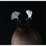 Pique à Cheveux Ginkgo Éternel - Argent