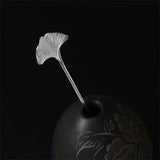Pique à Cheveux Ginkgo Éternel - Argent