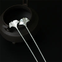 Pique à Cheveux Ginkgo Éternel - Argent