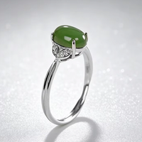 Jed - Bague Argent et Jade