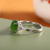 Jed - Bague Argent et Jade