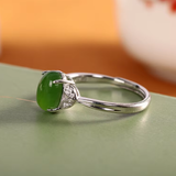 Jed - Bague Argent et Jade
