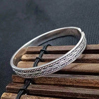 Keita - Bracelet Jonc Argent