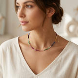 Kohaku - Collier Multicolore Pierres Fines et Pierres Précieuses