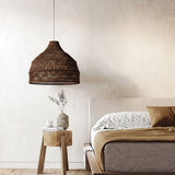 Suspension Cloche en Rotin