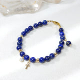 Malam - Bracelet Or et Lapis Lazuli