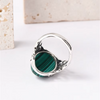Manoune - Bague Argent et Malachite