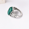 Manoune - Bague Argent et Malachite