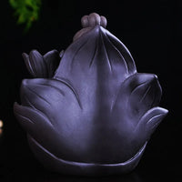 Moine Méditation et Fleurs de Lotus - Porte-Encens