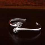 Nara - Bracelet Jonc Argent