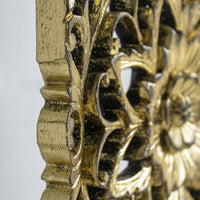 Panneau Mural Rectangle Lotus d'Or - 120 cm
