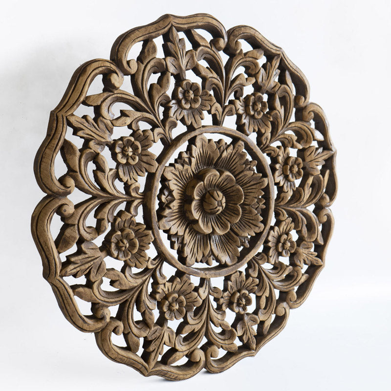 Round wall panel floral eclat - 60 cm
