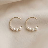 Seto - Boucles d'Oreilles Or et Perles d'Eau Douce