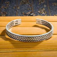 Shinzo - Bracelet Jonc Argent