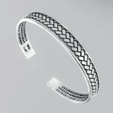 Shinzo - Bracelet Jonc Argent