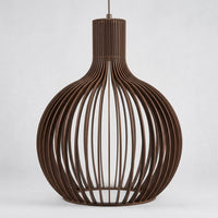 Suspension Ballon en Bois Brun