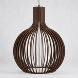 Suspension Ballon en Bois Brun