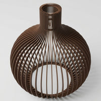Suspension Ballon en Bois Brun