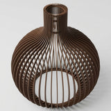 Suspension Ballon en Bois Brun