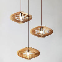Suspension Cage Sphère en Bois