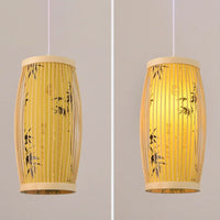 Suspension d'Asie Bamboo en Bambou - 33 cm