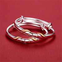 Usachan - 2 x Bracelets de Cheville Argent