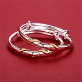 Usachan - 2 x Bracelets de Cheville Argent