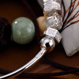 kanona-bracelet-jonc-ferme-ajustable-argent-massif-avec-charms-pour-femme-perles-et-roses-zoom