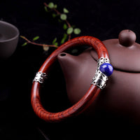 amala-bracelet-bois-de-santal-argent-massif-et-pierre-naturelle-de-lapis-lazuli-profil