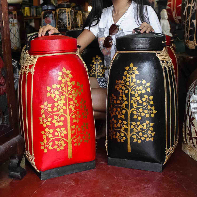 Thai rice box Bodhi- 4 sizes, 3 colors – Terre de Siam