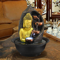 bouddha-gautama-dore-fontaine-feng-shui
