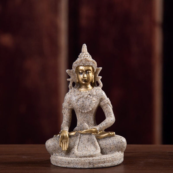 Petit Bouddha Statue Moine Figure Inde Yoga Mandala Thé Pet Céramique  Artisanat Décoratif Du 4,96 €