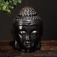 Tête de Bouddha Gautama Noir - Diffuseur Aromathérapie