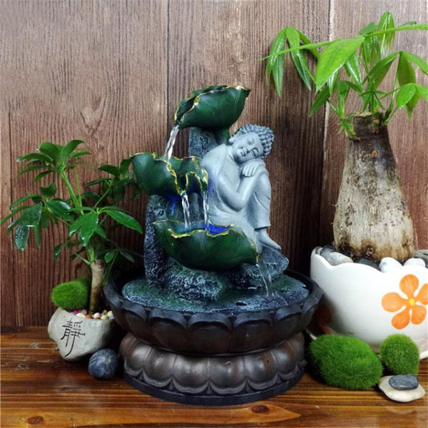 fontaine-bouddha-assis-meditation-ambiance