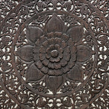    panneau-mural-rond-fleur-de-lotus-brun-detail