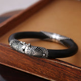 sandal-wood-bangle-and-silver-different-design
