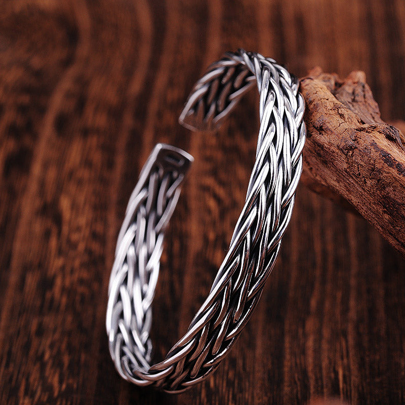 Itsara Bracelet Bracelet Fin Homme Argent Jonc Argent Massif Homme