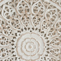 tete-de-lit-bois-de-teck-lit-simple-mandala-vintage-blanc-detail