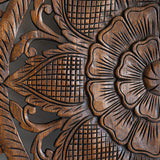 tete-de-lit-bois-de-teck-recycle-lotus-brun-california-king-180-cm-detail-fleur