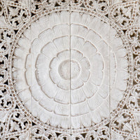 tete-de-lit-bois-de-teck-recycle-rosace-vintage-blanc-california-king-180-cm-details
